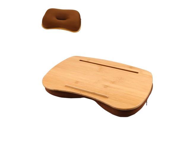 Lap Desk-Portable Laptop Table with Bamboo Platform Phone Holder (M(18.5'x11.8'))