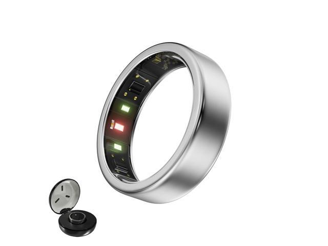 Smart Ring, Titanium Health & Fitness Tracker with Sleep, Heart Rate & SPO Monitoring, Ultra-Light, 46 Day Battery, No Subscription, for Women &...