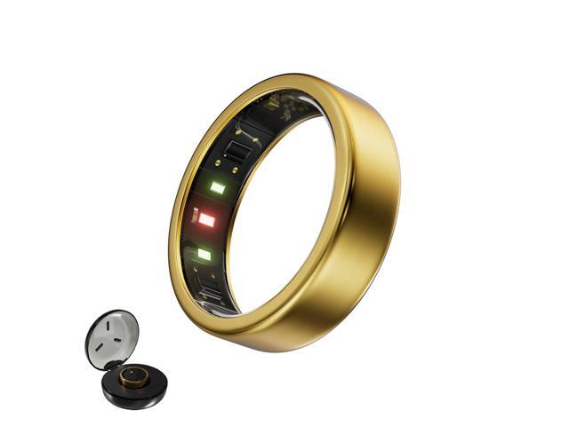 Smart Ring, Titanium Health & Fitness Tracker with Sleep, Heart Rate & SPO Monitoring, Ultra-Light, 46 Day Battery, No Subscription, for Women &...