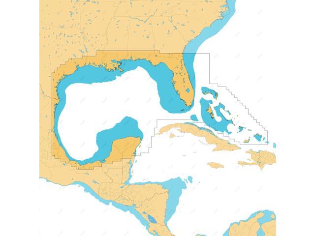 Reveal X - Gulf of Mexico & The Bahamas, Map Card for Marine GPS chartplotters