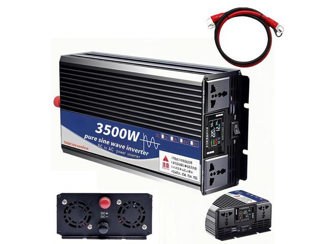 3500W Power Inverter 24V DC to 110V AC Converter with LED Display Dual AC Outlets Dual Fans Radiating for RV, Camp, Boat and Home Emergency...