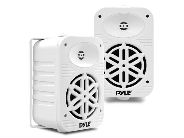 Usa Indoor Outdoor Speakers Pair-500 Watt Dual Waterproof 5.25 2-Way Full Range Speaker System w/ 1/2High Compliance Polymer Tweeter - in-Home,.