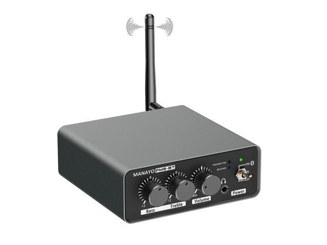 PM6BT Bluetooth Phono Preamp with Receiver & Transmitter for Bluetooth Turntables, Wireless Turntable Preamplifier for MM Vinyl with Adjustable.
