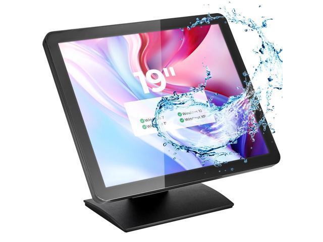 19-inch POS-Touchscreen-Monitor, LED Backlit Multi-Touch-Screen-Monitor, HDMI/VGA Capacitive Display, True Flat Seamless Design for Retail,...