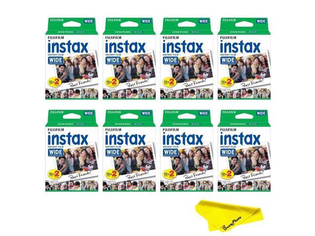 Instax Wide Instant Films Twin Pack for Instax Wide 210 200 100 300 - BuzzPhoto Value Pack (160 Sheets)