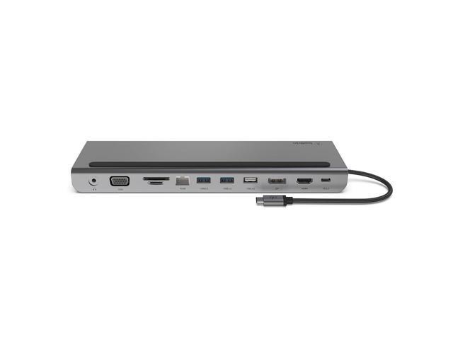 USB C Hub, 11-in-1 Multi-Port Laptop Dock with 4K HDMI, DP, VGA, USB C Docking Station with 100W Power Delivery, USB A, Gigabit Ethernet, SD,.