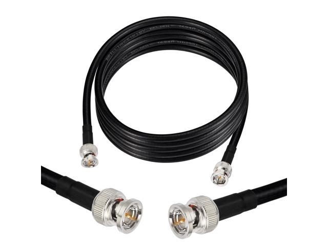 SDI Cable 50ft BNC Cable 3G/6G/12G (Belden 1694A Black) Supports HD-SDI/3G-SDI/4K/8K Video Security Camera CCTV Systems, SDI Precision Video Wire