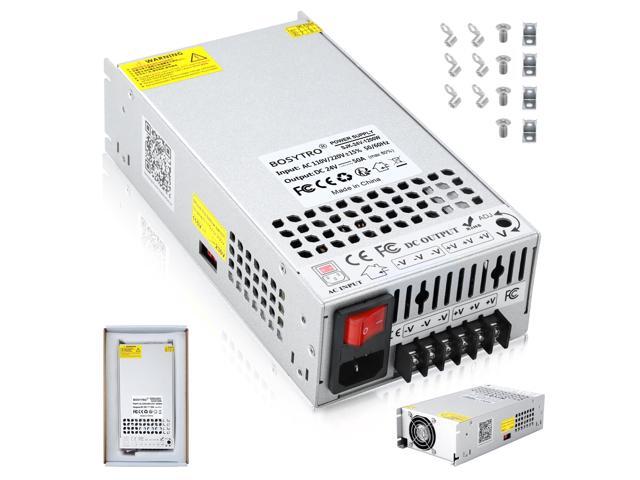 Upgraded Output Port 24V 50A 1200W DC Switching Power Supply, Universal Transformers PSU AC110V/220V (SMPS), 24 Volt Power Supply for 3D Printer,...