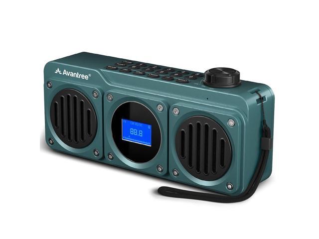 Boombyte - Portable FM Radio & Bluetooth Speaker with Superb Stereo Sound, Metal Finish, Long Rechargeable Playtime, and Support for Micro SD Card.
