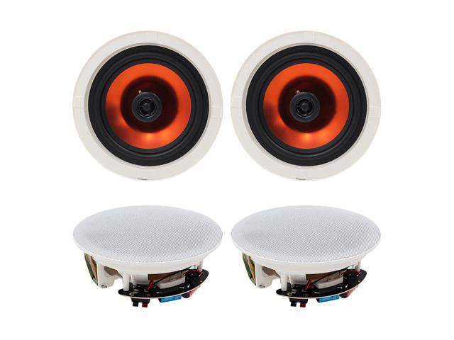 8 Inch 800 Watts High Power Ceiling Speakers - Flush Mount, Crisp Sound for Home Theater, Living Room, Office, Kitchen & Covered Patio(2 Paris