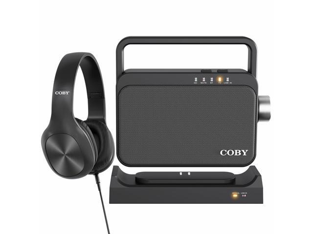 Wireless TV Speaker for Seniors with Hearing Amplifier & Headphones, Bluetooth TV Audio System, 100ft Range, 8H Battery, Portable Speaker for...