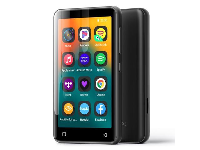 MP3 Player with Bluetooth and WiFi,MP3 Player with Spotify,Spotify Kids,Audible,Pandora,Amazon Music,4' Music Player MP4 Up to 1TB(80GB,Black)
