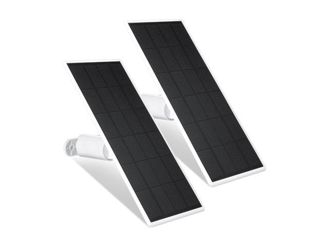 Solar Panel, Solar Panel Charger for Google Nest Cam Outdoor or Indoor, Battery - 2.5W Solar Power - Camera Solar Panels Made for Google Nest (2 Pack)