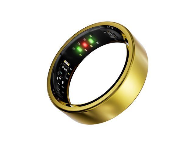 Titanium Smart Ring, Sleep & Activity Tracking Ring with Heart Rate, HRV, Stress Insights, 7-Day Battery Life, No Subscription, IP68 Waterproof,.