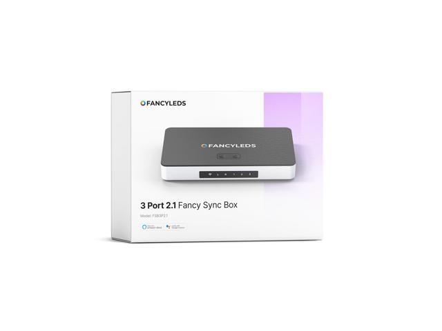 New RGBW 3 HDMI 2.1 Fancy Sync Box with 3 HDMI Ports, 4K 120Hz, HDR (for 56' to 65' TVs)