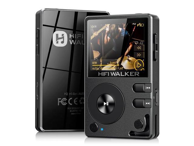 H2 Hi-Res Bluetooth MP3 Player with 64GB MicroSD Card, Portable Lossless Digital Audio Player with ESS DAC, DSD FLAC Support, USB DAC, Line Out,...