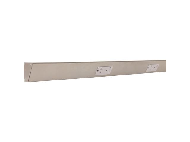 Task Lighting TR Series Angle Power Strip, 42 inch, 3 Dual Receptacles, Satin Nickel