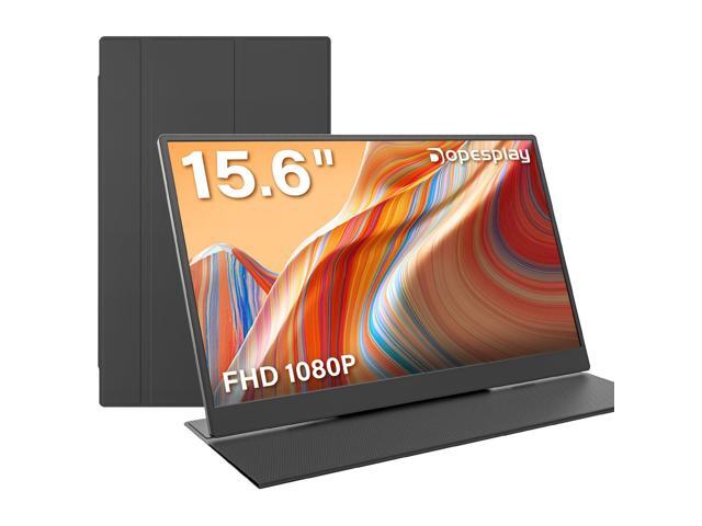 Portable Monitor with Carry Case, 15.6' FHD 1080P IPS Travel Monitor for Laptop, Foldable Stand Included USB-C Screen Extender for Laptop Mac PC...