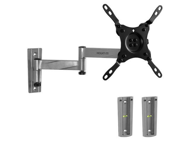Locking RV TV Mount with Dual Wall Plates & Quick Release Full Motion Rust-Resistant Aluminum Arm for Indoor & Outdoor Use in Camper, Trailer, RV.