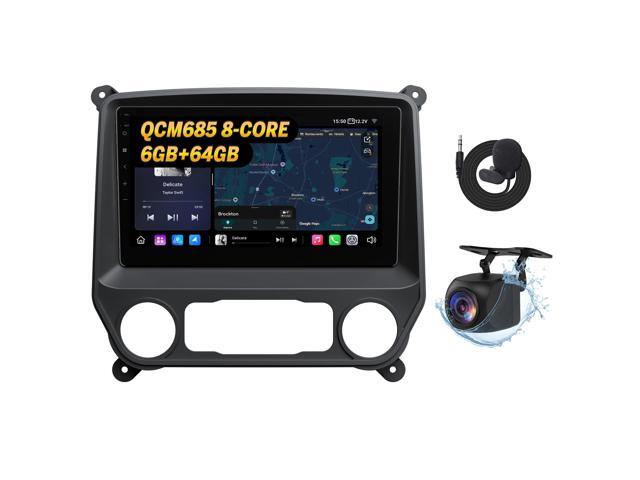 GMSX6S2 Car Stereo for Chevy Chevrolet Silverado/GMC Sierra 2014-2018, 2015 Silverado Radio CarPlay & Android Auto Head Unit, 10.1' QLED Car Radio...