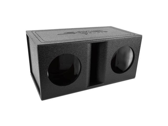 AR2X8V Dual 8' Universal Fit Armor Coated Ported Subwoofer Box with Kerf Port