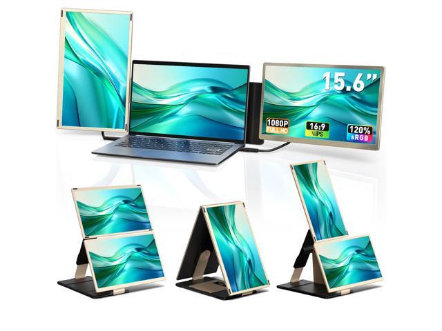 Laptop Screen Extender Triple 15.6' - Portable Monitor FHD 1080P 120% sRGB IPS Detachable Extra Screen Extended Monitor, Plug & Play, Compatible...