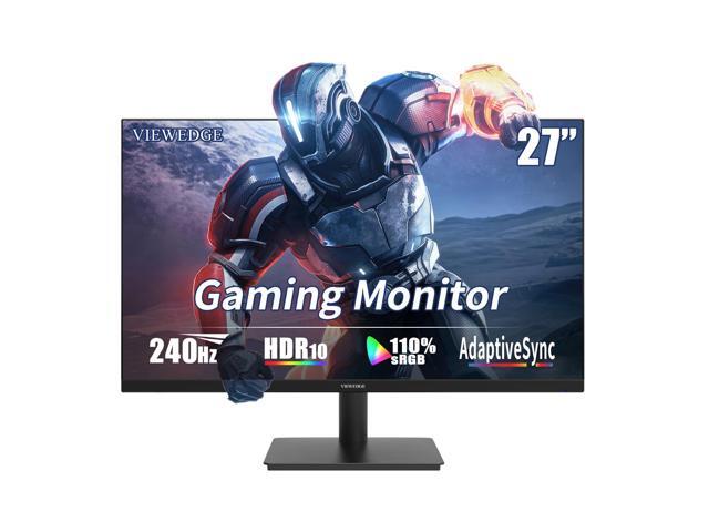 27 inch Gaming Monitor 240 Hz 1ms FHD 1920x1080 Computer Monitor, 110% sRGB HDR10 HDMI x 2 & DP x 2 Port, Built-in Speakers, Support Freesync and...