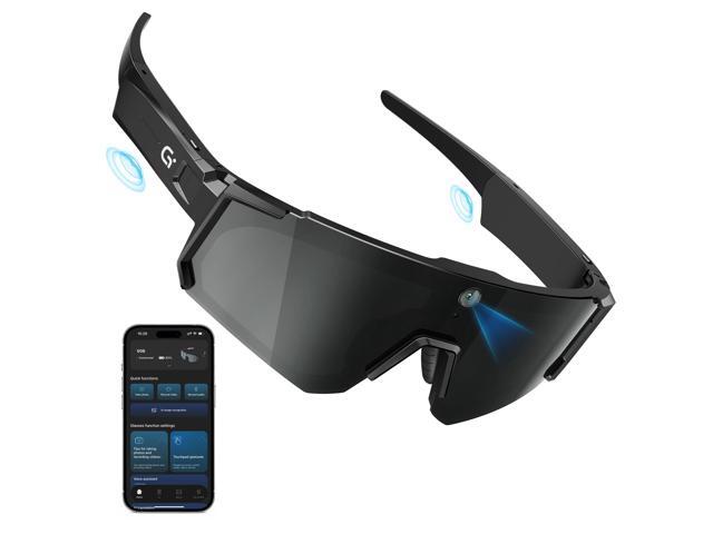AI Ultra Pro Smart Glasses: 4K Wearable Camera with 6-Axis EIS Stabilization, ChatGPT-4o Voice Assistant, IP66 Waterproof Sport Sunglasses,...