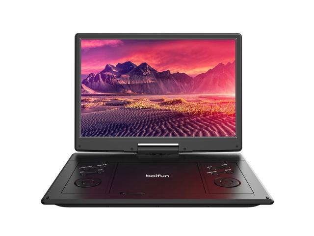 15.7' Portable DVD Player with 14.1' Large HD Screen, 6 Hours Rechargeable Battery, Support USB/SD Card/Sync TV and Multiple Disc Formats, High...