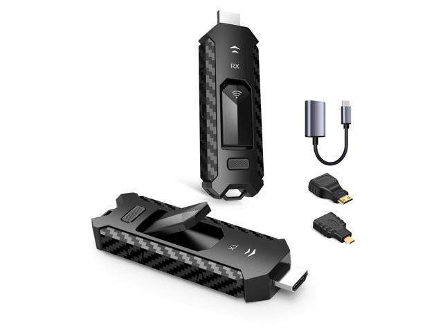 Wireless HDMI PRO- Transmitter and Receiver, Portable Multi-TVs Extender Kit, Plug and Play, Heat-Control, 5.8G/2.4G @60Hz 165FT/50M, Wirelessly.