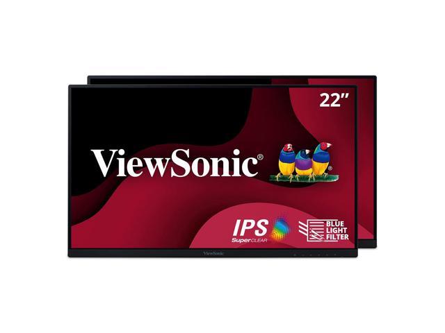 VA2456A-MHD_H2 24 Inch 1080p Dual Pack Head-Only Monitors, IPS Display with 120Hz for Dual-Screen Home and Office Setups, HDMI, DisplayPort, and...