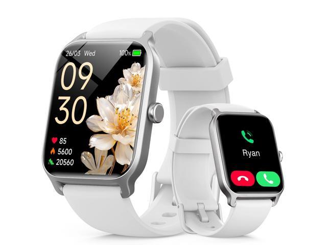 Smart Watch for Women/Men, 1.85'' HD Activity Smartwatch for iPhone/Android/Samsung, 100+ Sport Modes Fitness Tracker (Answer/Make Call), Alexa...