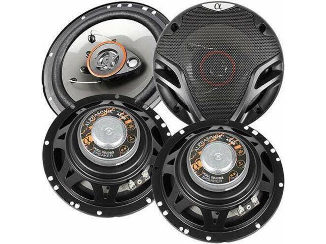 AS265P Loudspeakers 2 Pairs of 6.5' 350W Max 3-Way Speakers 4 Ohms Premium Quality Audio Door Speakers for Car or Truck Stereo Sound System