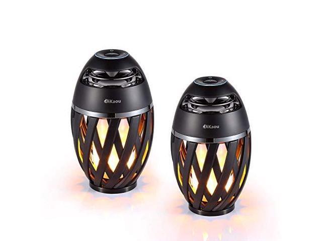 Led Flame Speaker, Torch Atmosphere Bluetooth Speakers & Outdoor Portable Stereo Speaker with HD Audio and Enhanced Bass,LED flickers Warm Yellow...