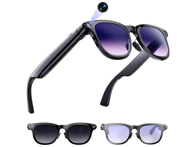 AI Smart Glasses with Camera, 8MP Camera Glasses for Life Vlog Travel Work, 4K Video Recording Sunglasses for Women Men, Real-Time Translation,.