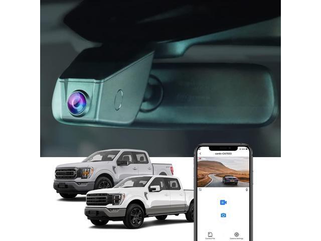 4K Dash Cam Suitable for Ford F150 & F250 2021-2025 Limited XLT XL Raptor Lariat Platinum King Ranch Tremor, OEM Look, UHD 2160P Video, WiFi & APP,.