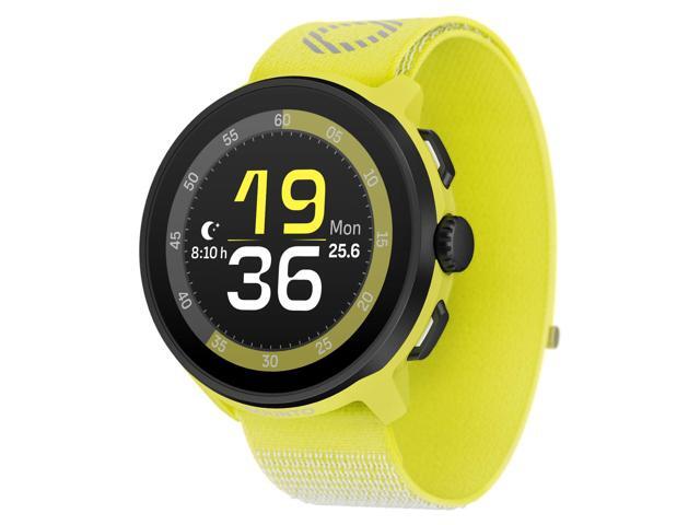 Run Sports Watch, 1.32' AMOLED Touchscreen w/Crown Button, 12D Battery Life, Dualband Accurate GPS, Running Wrist Heart-Rate & Sleep Health.