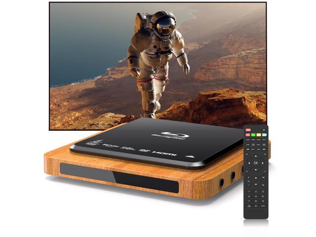 1080P Full HD Blu-ray Player with HDMI & AV, Dolby Digital, USB Playback, Region A1 Blu-ray & All Region DVD Support, Includes Remote & Cables