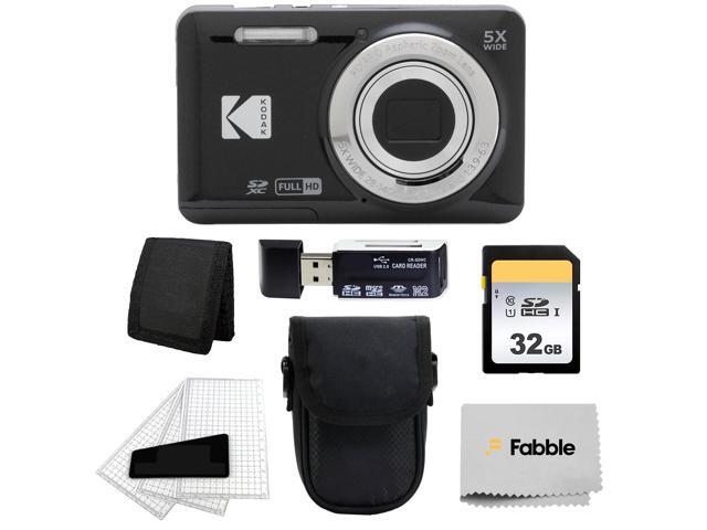 Kodak PIXPRO FZ55 Digital Camera (Black) + Black Point & Shoot Camera Case + 64GB SD Memory Card + Tri-fold Memory Card Wallet + Hi-Speed SD USB... Kodak PIXPRO FZ55 Digital Camera (Black) + Black Point & Shoot Camera Case + 64GB SD Memory Card + Tri-fold Memory Card Wallet + Hi-Speed SD USB...