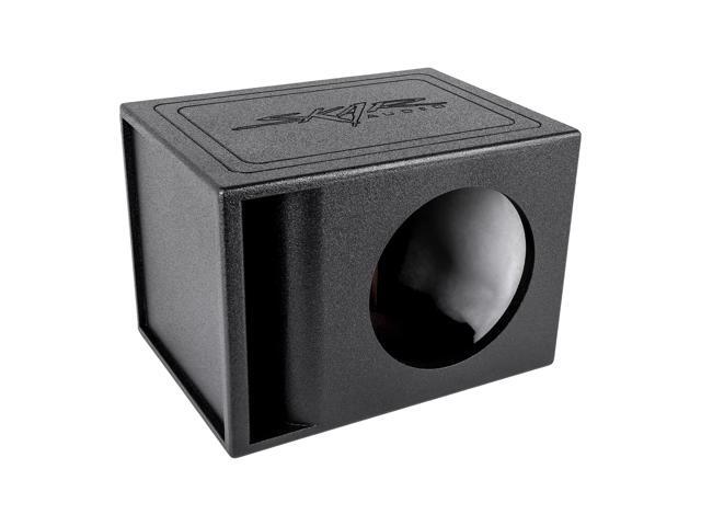 AR1X10V Single 10' Universal Fit Armor Coated Ported Subwoofer Box with Kerf Port