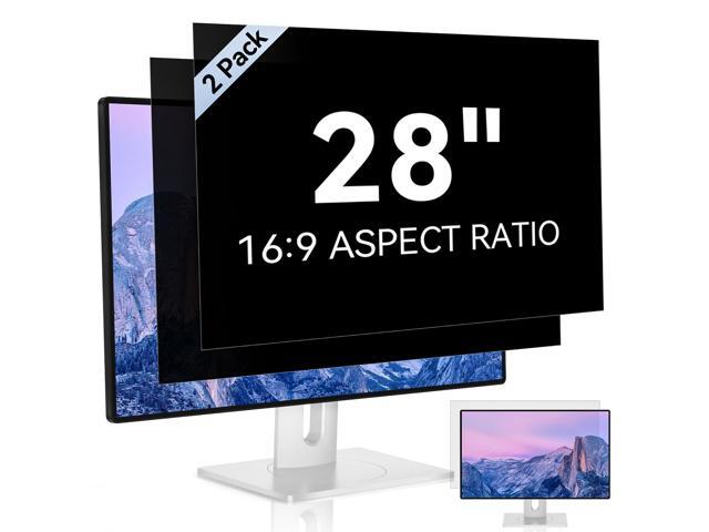 [2 Pack] 28 Inch Computer Privacy Screen for 16:9 Aspect Ratio Widescreen Monitor, Eye Protection Anti Glare Blue Light Computer Monitor Privacy...
