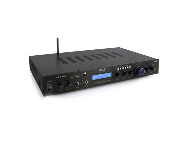 Bluetooth Home Theater Amplifier - 200 Watts into 5 Channels with Subwoofer Out, Easy Karaoke - Dual Mic, Wireless Streaming, USB/SD with MP3...