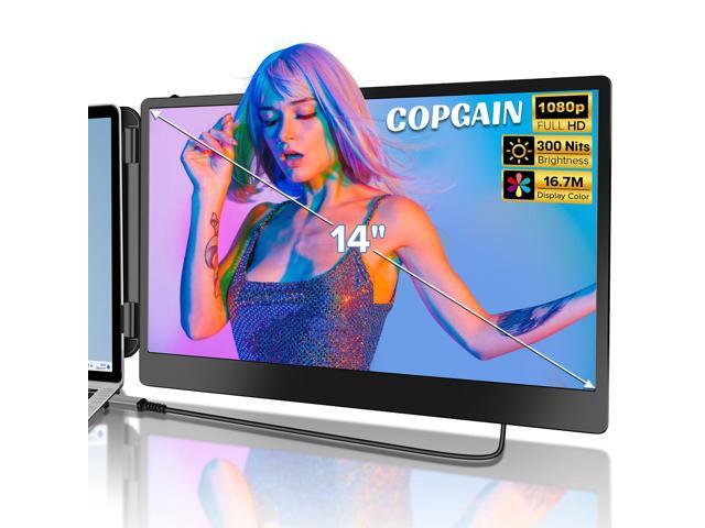 2023 Upgraded S1 14 Portable Monitor for Laptop Screen Extender Monitor 1080P FHD IPS Dual Laptop Monitor Extender Plug and Play Type-C/HDMI for...