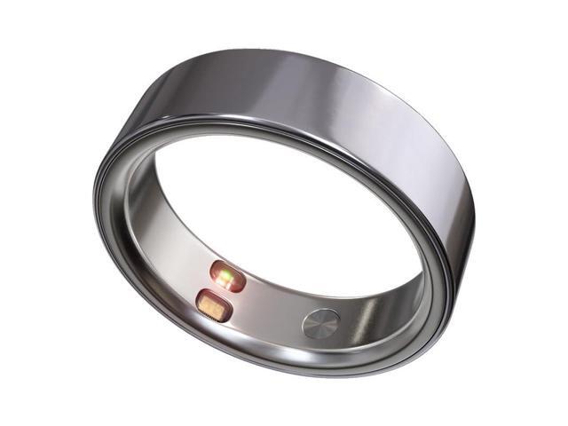 Smart Ring Health Tracker 5ATM Waterproof Sport Ring Exclusive Vibration Alerts Titanium Blood Oxygen/Sleep/Emotional Management Women Cycle.