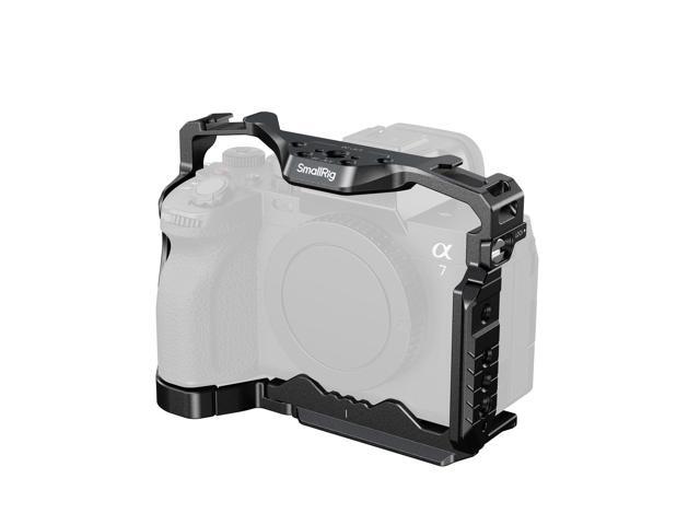 HawkLock Quick Release Full Cage for Sony Alpha 7R V/Alpha 7 IV/Alpha 7S III/Alpha 1 / Alpha 7R IV/Alpha 7 V, Built-in Quick Release Plate for...