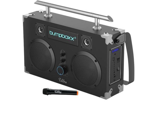 Bluetooth Boombox Ultra Plus Retro Boombox with Bluetooth Speaker Includes Rechargeable Lithium Battery, Carrying Strap & Mic Easy to Carry ...