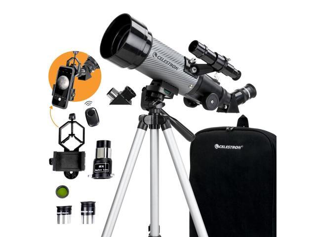 Travel Scope 70DX Portable Refractor Telescope 70mm Aperture, Fully-Coated Glass Optics Includes Bonus Phone Adapter, Backpack & More Ideal for.