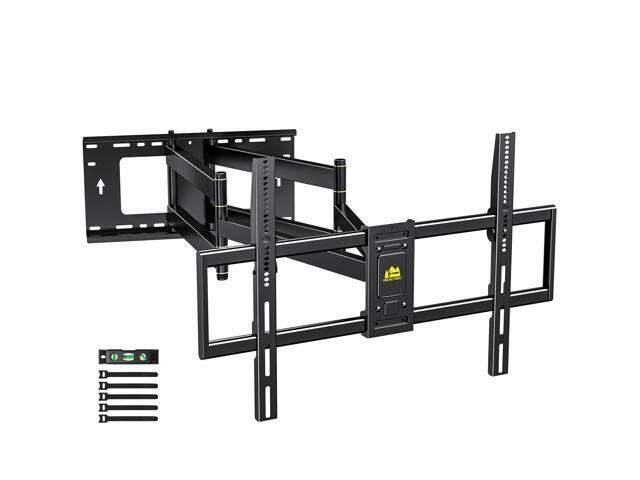 Heavy Duty XXL Long Arm TV Wall Mount for 55-120 inch Extra Large TVs, Holds 264 lbs, Full Motion TV Mount with 42' Dual Articulating Arms.