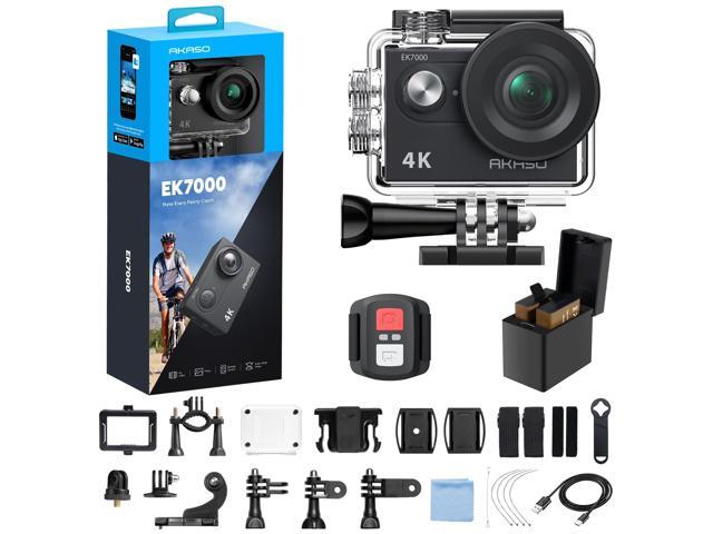 EK7000 4K30fps Action Camera - 131ft Waterproof Camera with Remote Control 4X Zoom Ultra HD 20MP Underwater Camera with Accessories Kit