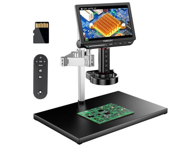4K Autofocus Microscope TM4K-AF Max, 10.1' HDMI Digital Microscope with Spin Flex Arm, Micro Soldering Microscopes for Electronics Repair, 52MP.